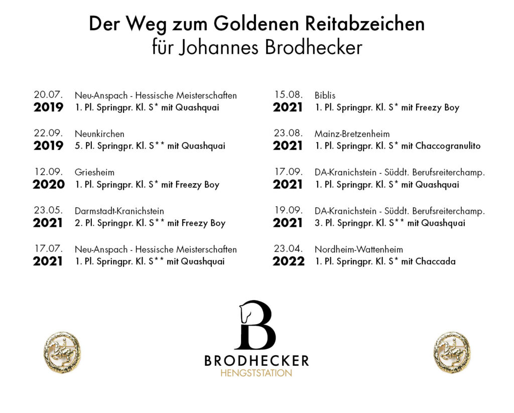 Johannes Goldenes v8 1024x823 - Goldenes Reitabzeichen für Johannes Brodhecker